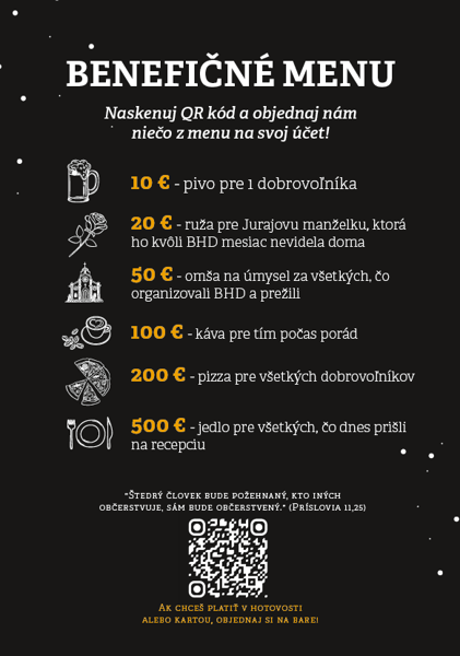 Fotografie pre BENEFIČNÉ MENU